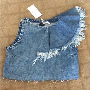 NWT Zara Denim Top